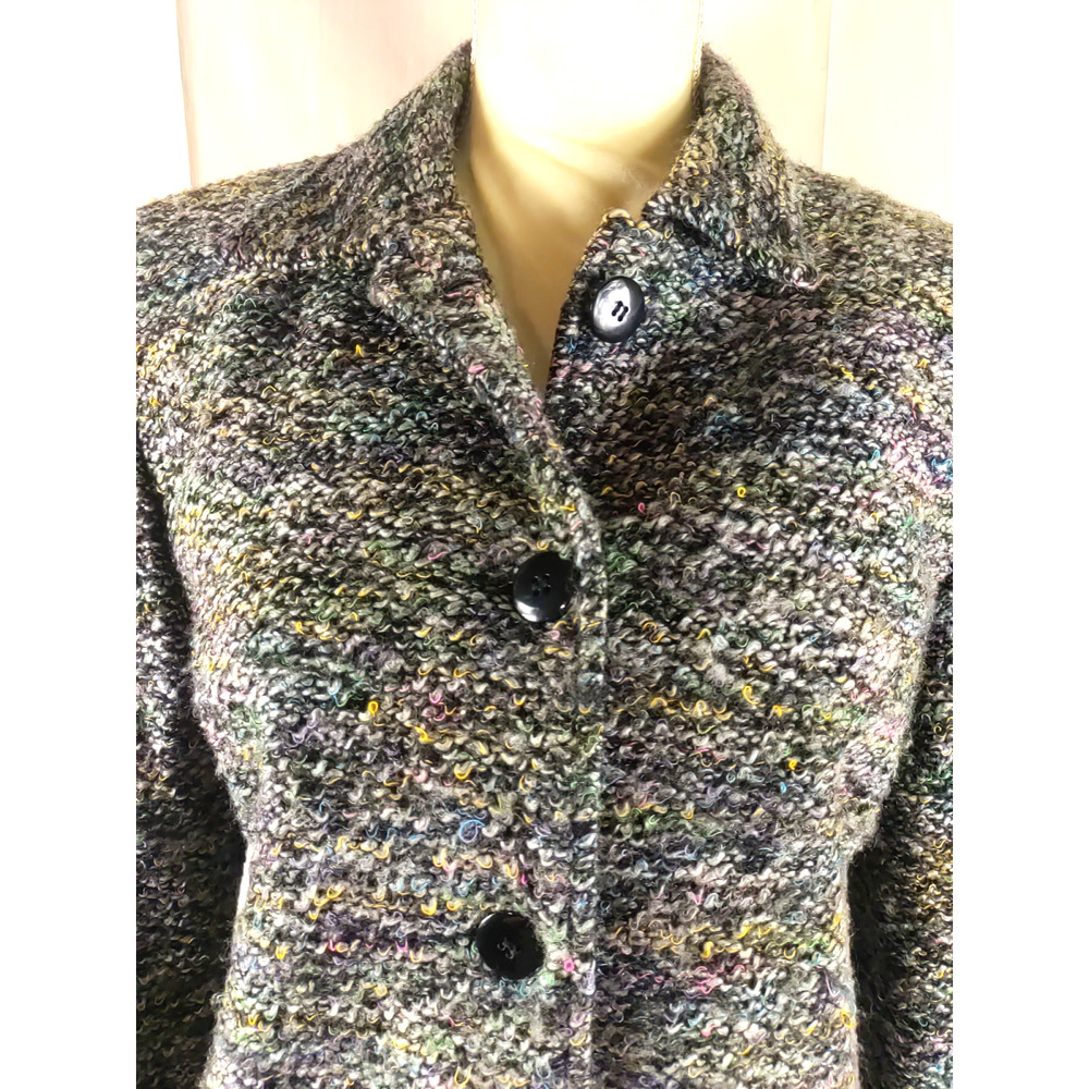 Sag Harbor Women's Jacket Size 12 Petite Vintage Fuzzy Career Business - Picture 2 of 10